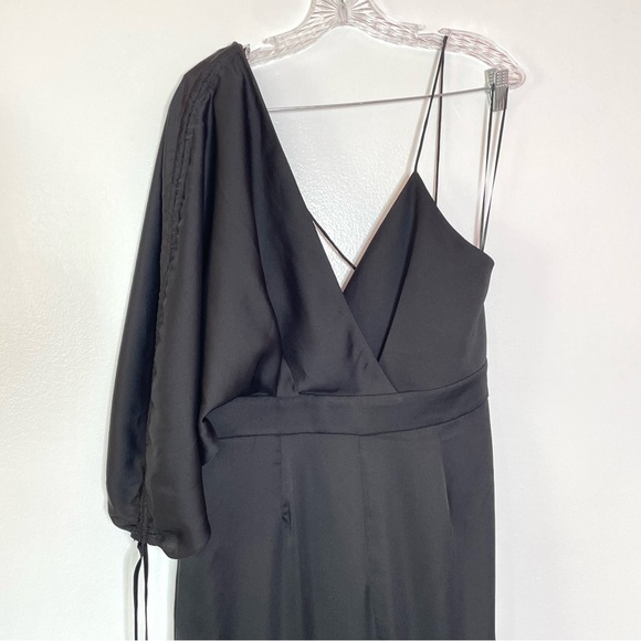 KEEPSAKE THE LABEL Black Asymmetric Uncovered Jumpsuit Size Large - Picture 10 of 13